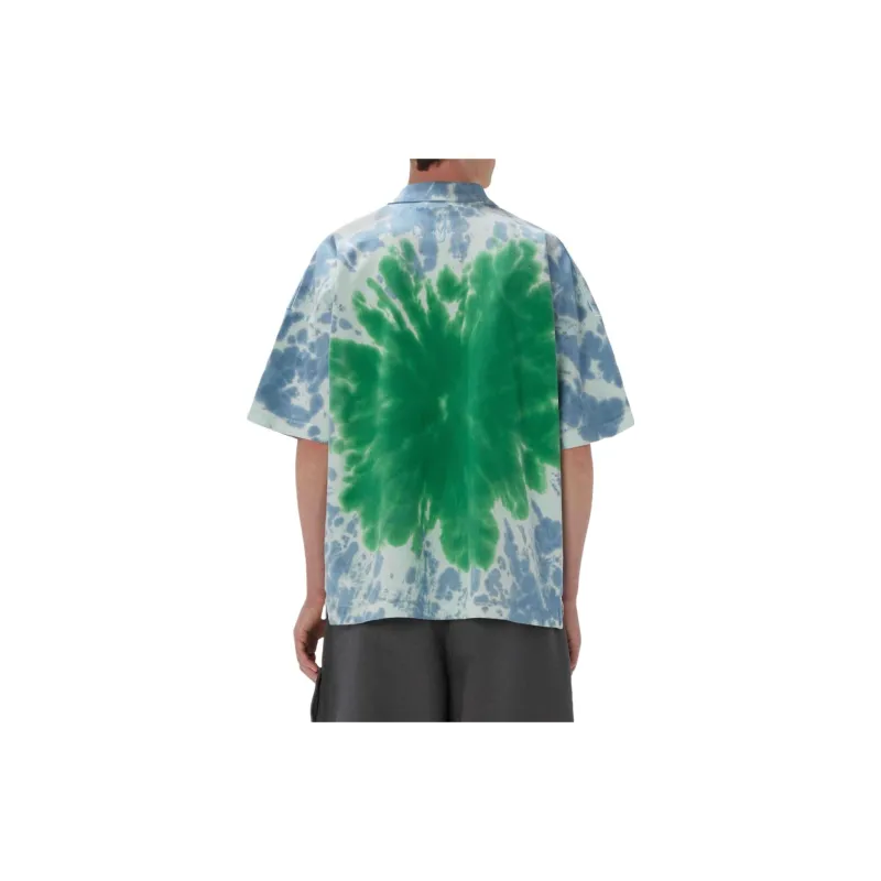 JW Anderson Tie Dye Cat Printed Polo Shirt-2