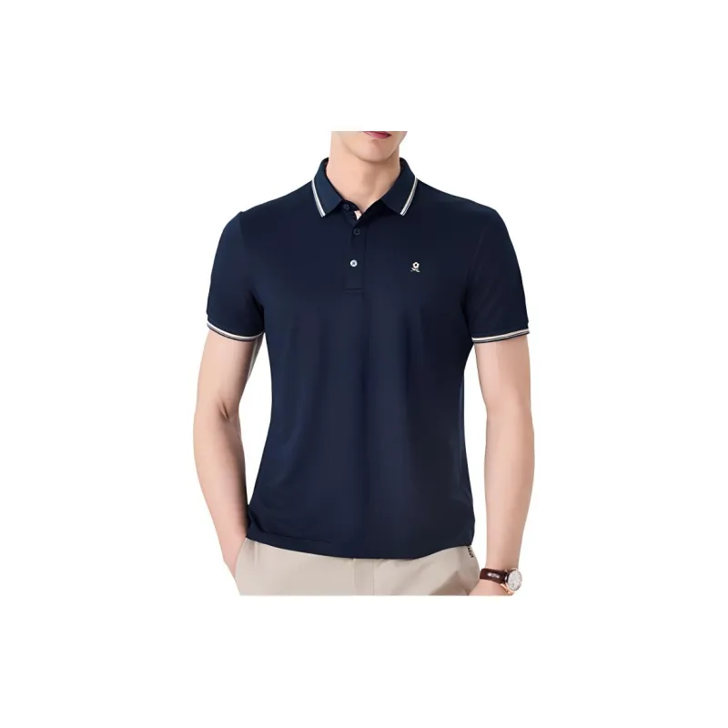 Montagut Business Collection SS24 Polo Shirt Men's Dark Royal Blue-1
