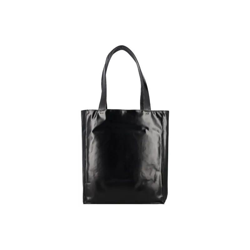 Valentino Leather Tote Bag, Shopping Bag, Handbag, Shoulder Bag Men's Black-3