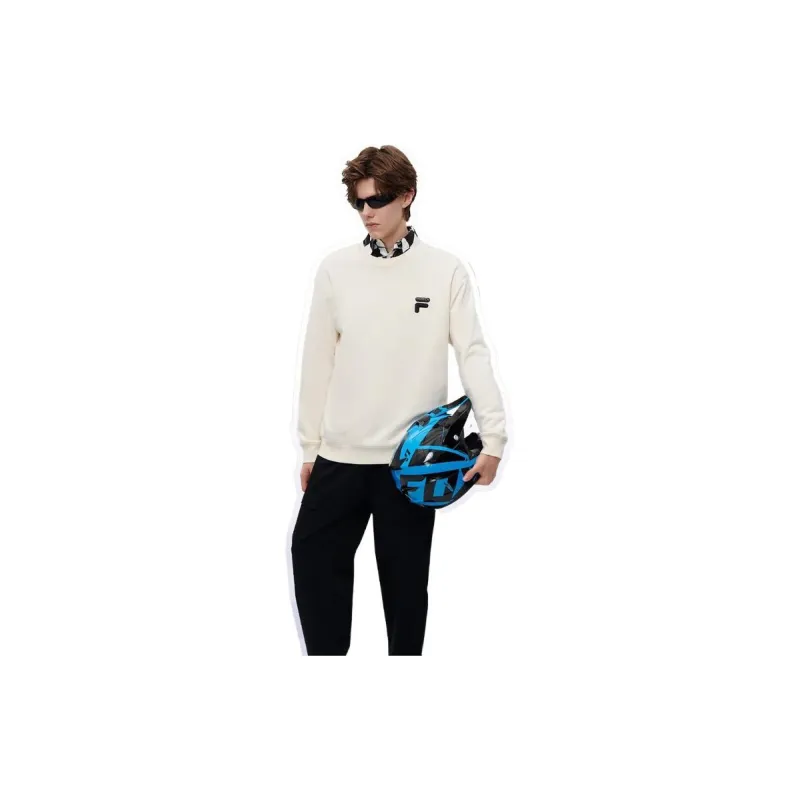 FILA FUSION FOB Series Sweatshirts Unisex Wheat Cream-2