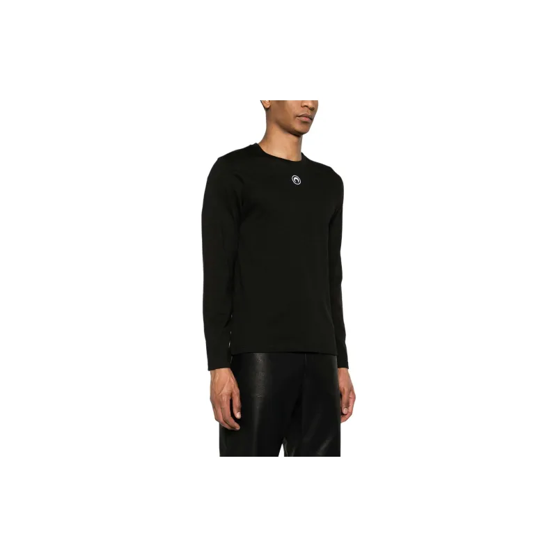 Marine Serre Logo Embroidered Long Sleeved T Shirt-3