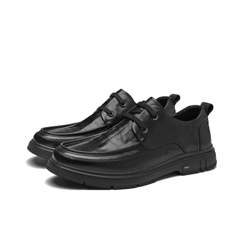 AOKANG Dress Shoes Men's Black Exclusive Box-2