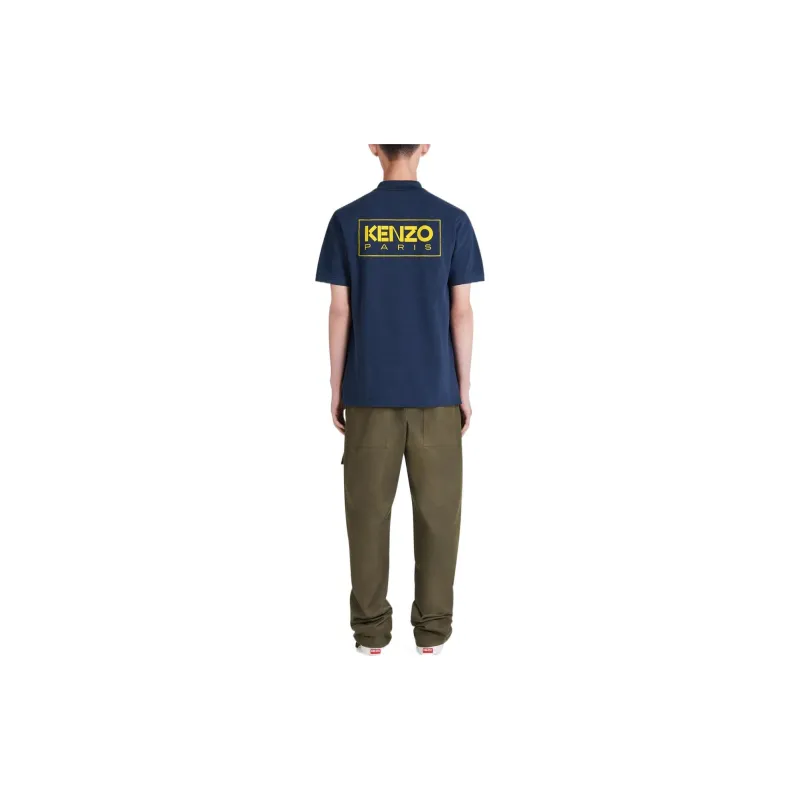 KENZO x Nigo Letter Logo FW22 Polo Shirt Men's Dark Blue-4