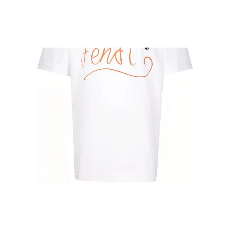 FENDI T Shirts Men White-5