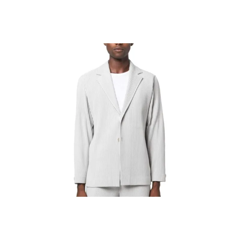 ISSEY MIYAKE Micro pleated Single breasted Blazer-1