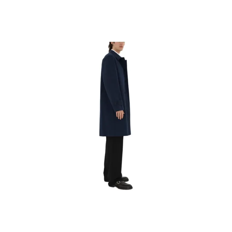 Burberry Coats Men Blue-5