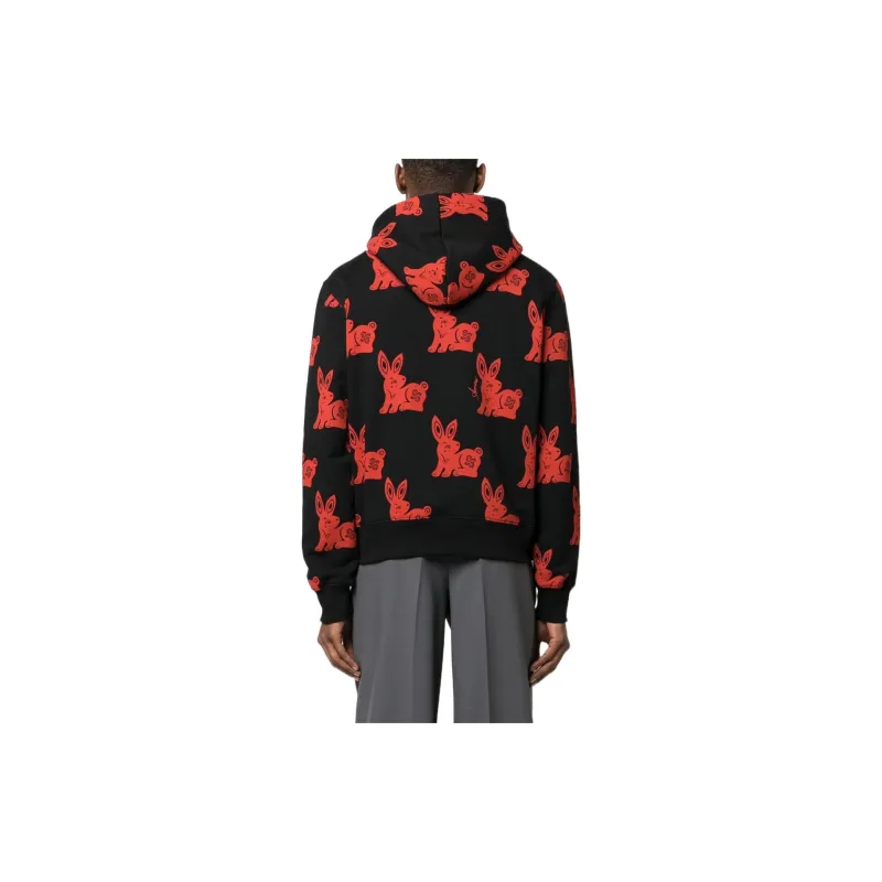 AMIRI Cny Rabbit Allover Hoodie-2
