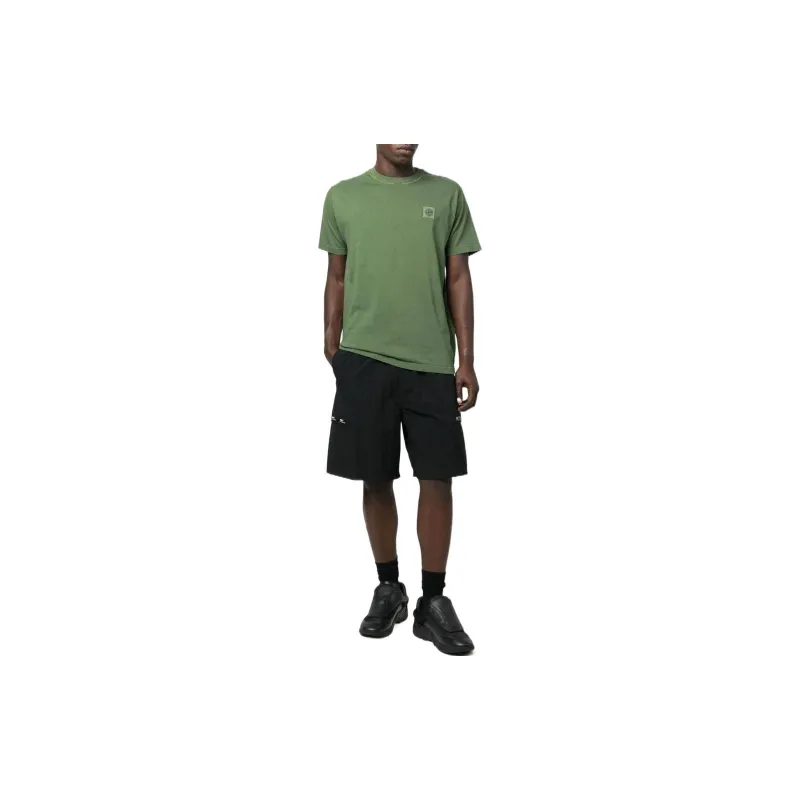 STONE ISLAND Compass patch Cotton T shirt-1