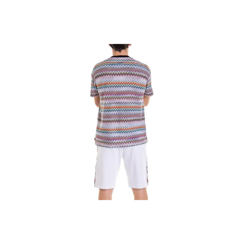 MISSONI Zig Zag Pattern Crewneck T Shirt-3
