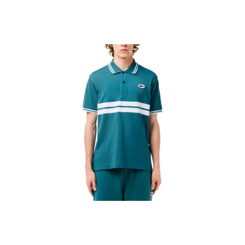 LACOSTE Polo Shirt Men's Emerald Blue-2