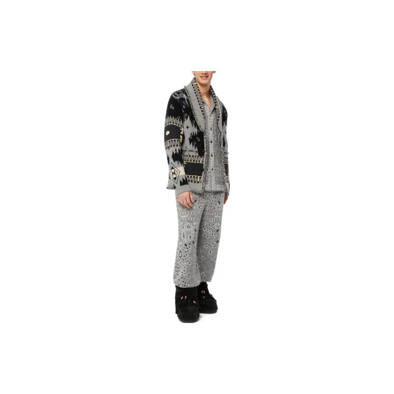 Alanui Intarsia-knit Button-fastening Cardigan-2