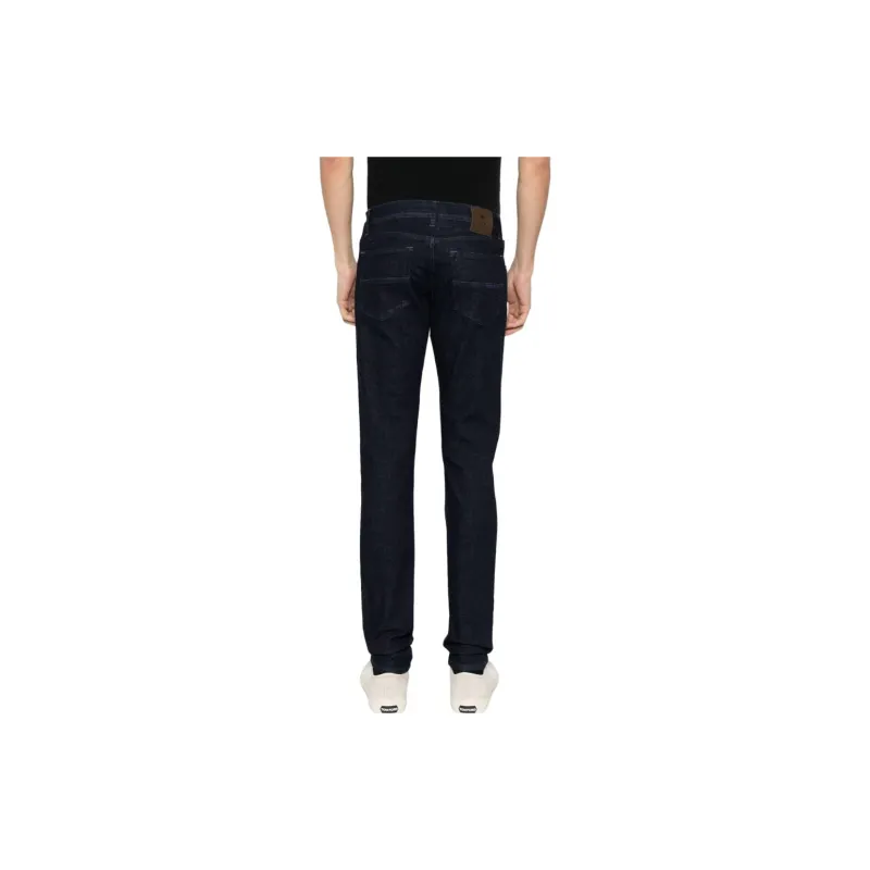 Corneliani Logo appliqué Straight leg Jeans-2