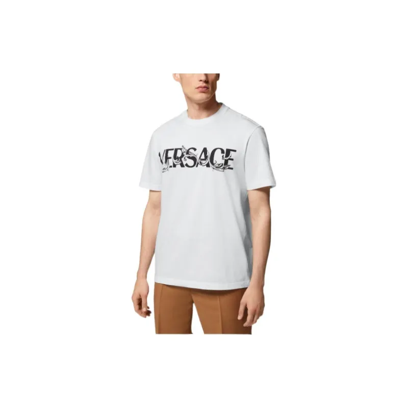 VERSACE Barocco Silhouette Logo T Shirt-2
