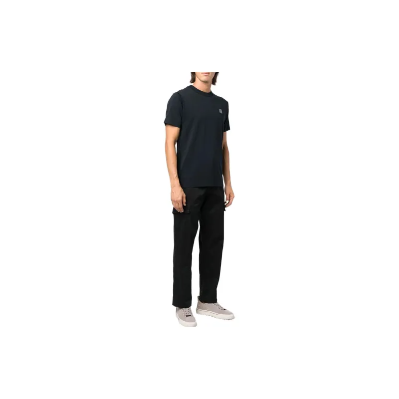 STONE ISLAND Logo print Short sleeved T shirt-2
