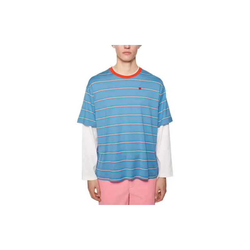 Acne Studios 2024 Autumn/Winter Collection T Shirt Unisex Sea Blue-1