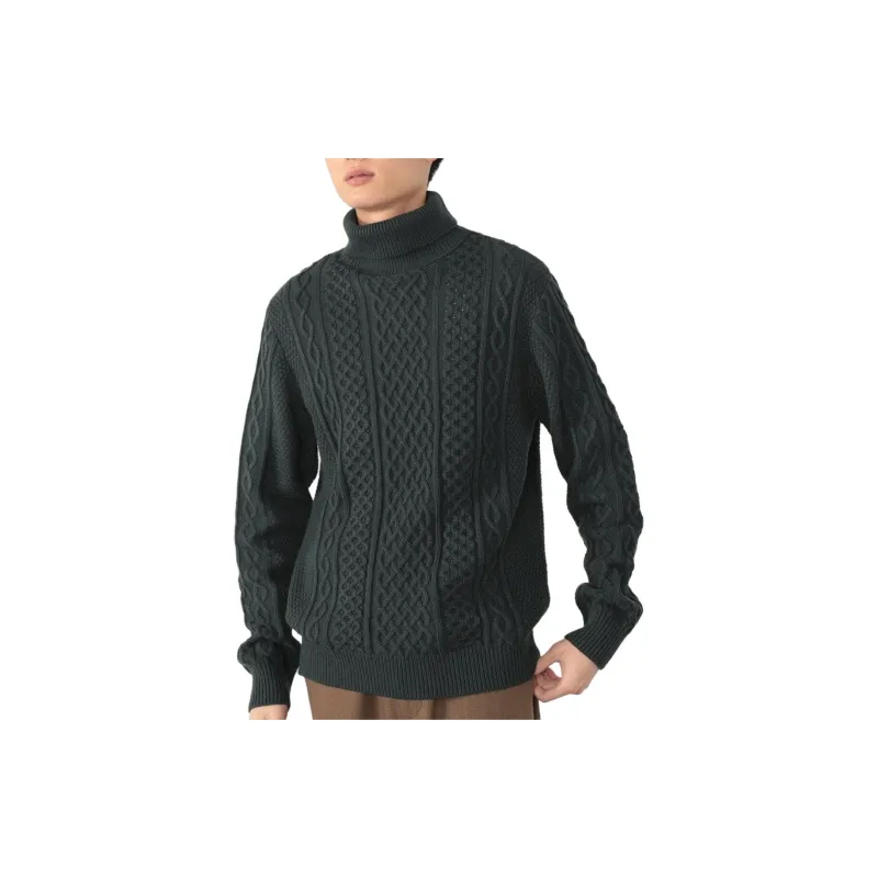 Beams Sweaters Men Green-1