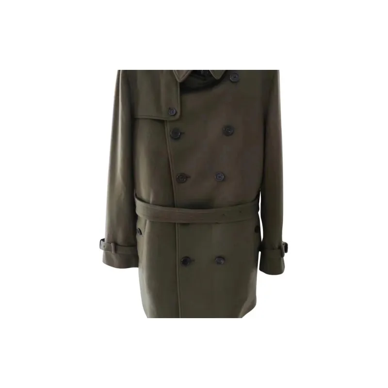 Burberry Wool Cashmere Trench Coat-8