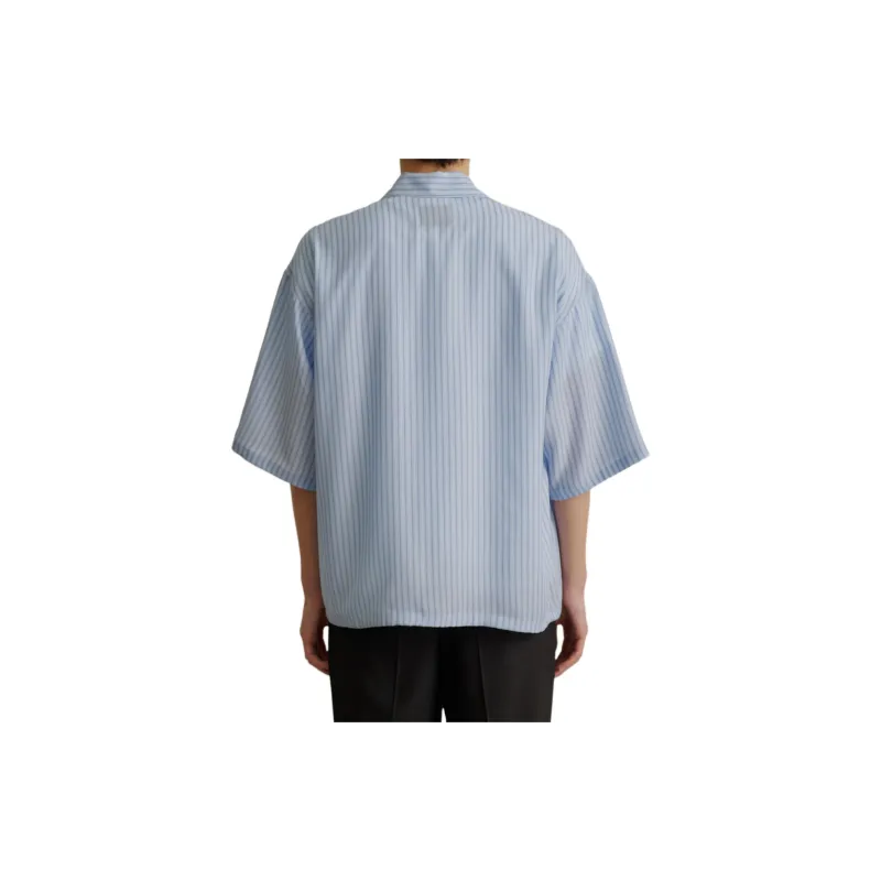 PUBLIC TOKYO SS24 Shirt Men's Sax Blue-2