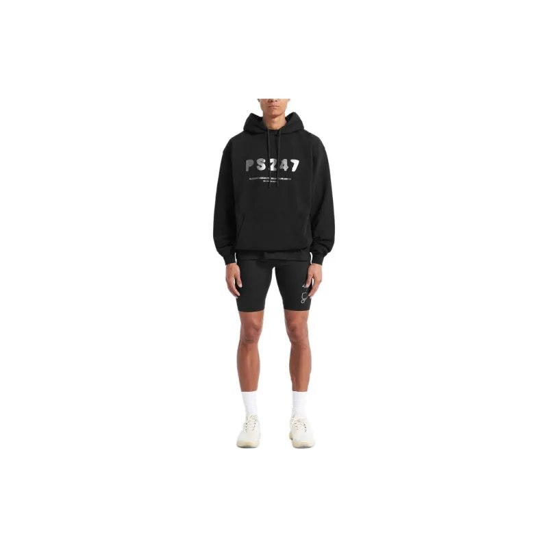 REPRESENT 247 X Puresport Oversized Hoodie Sweatshirt Men's Black-2