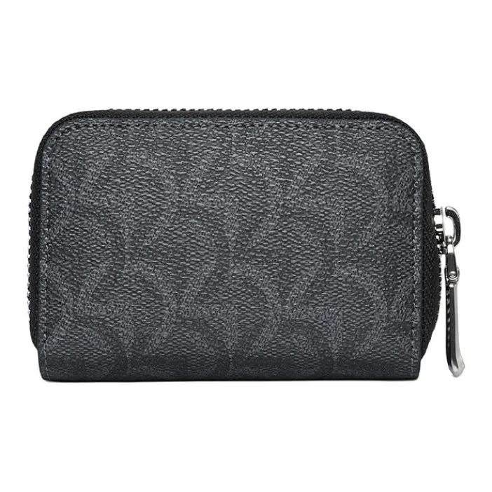 GOLDLION PVC Card Holder Card Holder Men's Gray Black-4