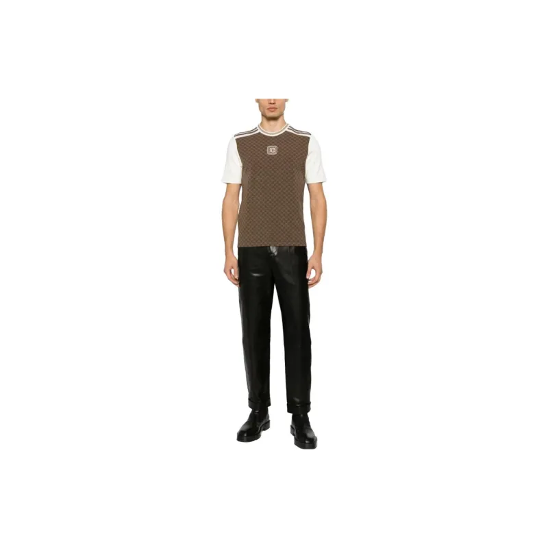 BALMAIN T-Shirts Men Brown-1