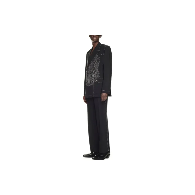 OFF WHITE Runway Body Stitch Double breasted Jacket-3