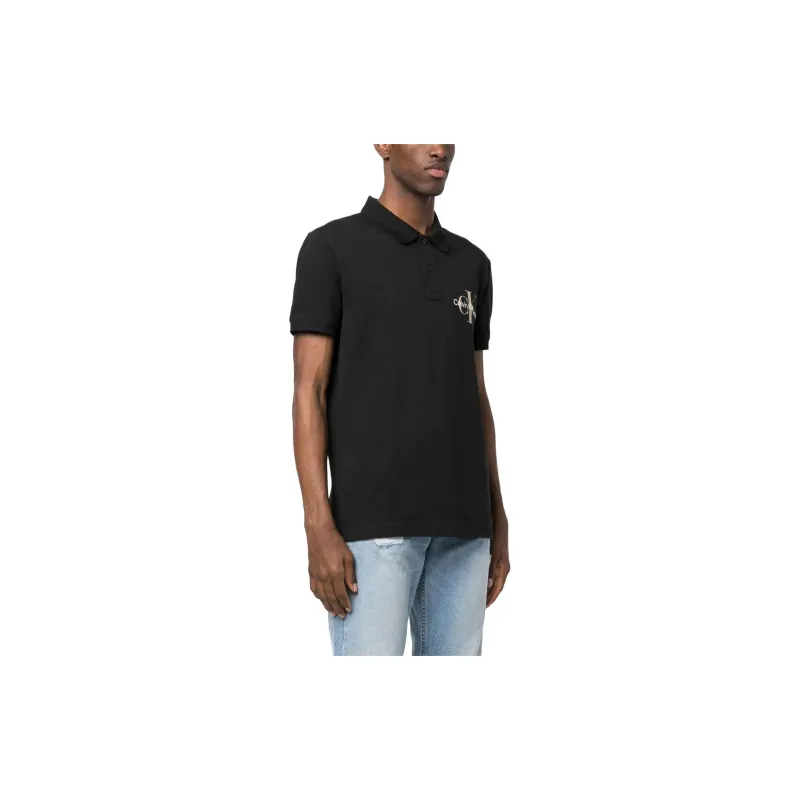 CALVIN KLEIN Polo Shirt Men's Black-3