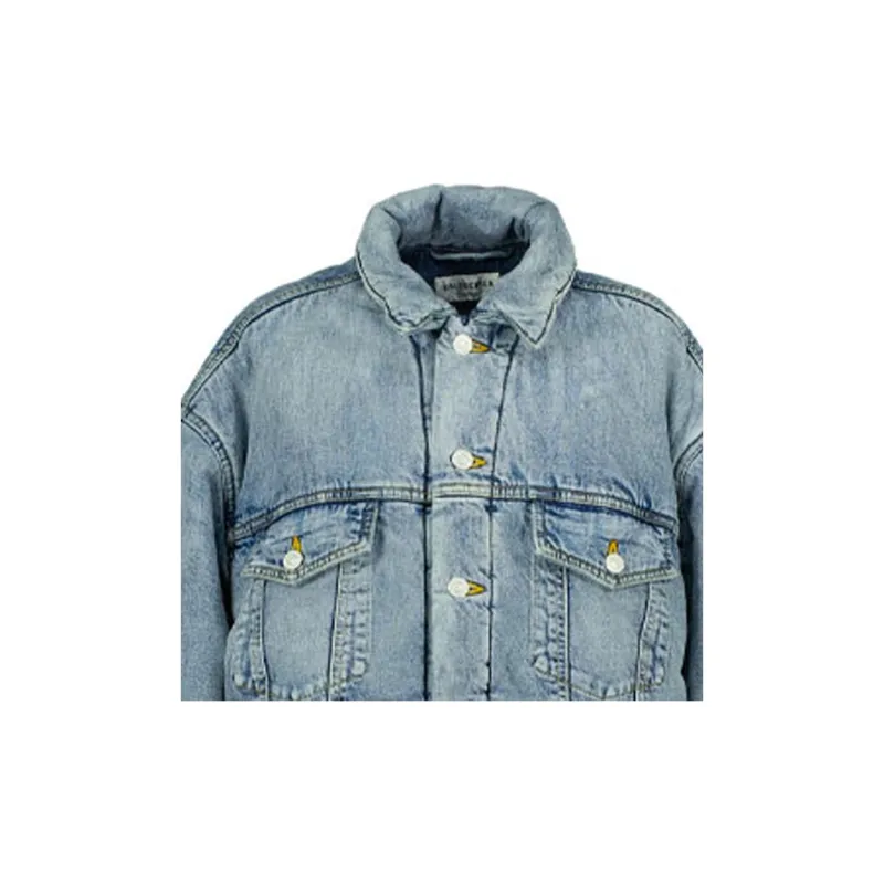 Balenciaga Padded Denim Jacket In-5