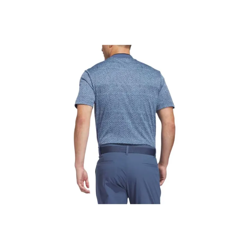 Adidas Free Shipping With AdiClub Ultimate365 PIqué Mock Collar Polo Shirt-2