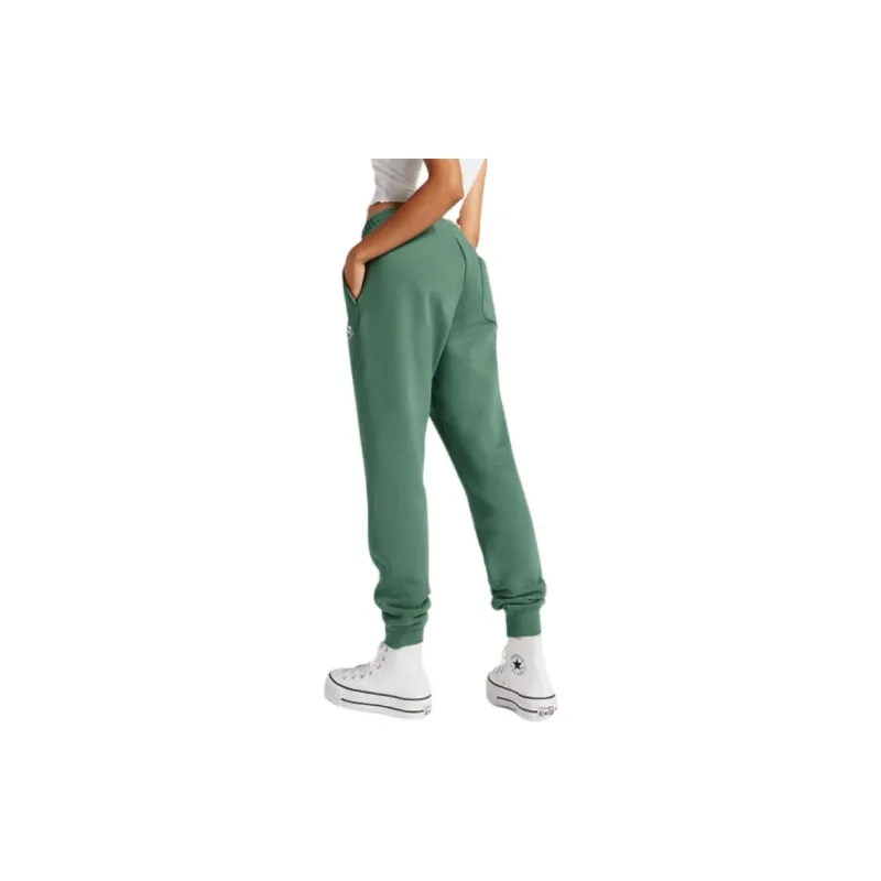 Converse Go-To Star Embroidered Star V-shaped Standard Brushed Sweatpants Casual Pants Unisex Green-3