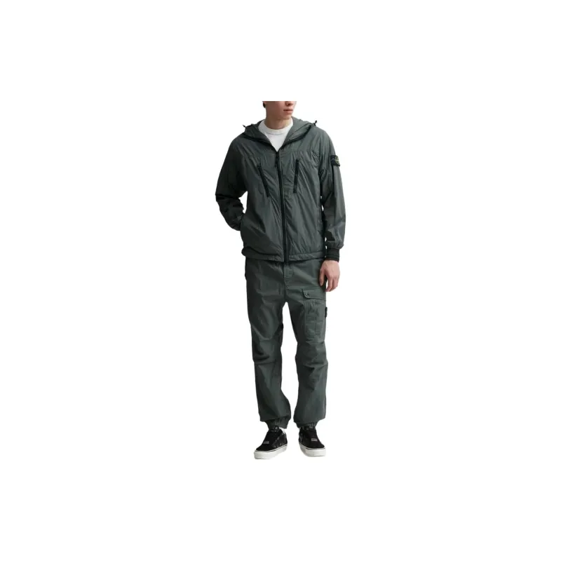 STONE ISLAND Compass badge Tapered leg Trousers-4