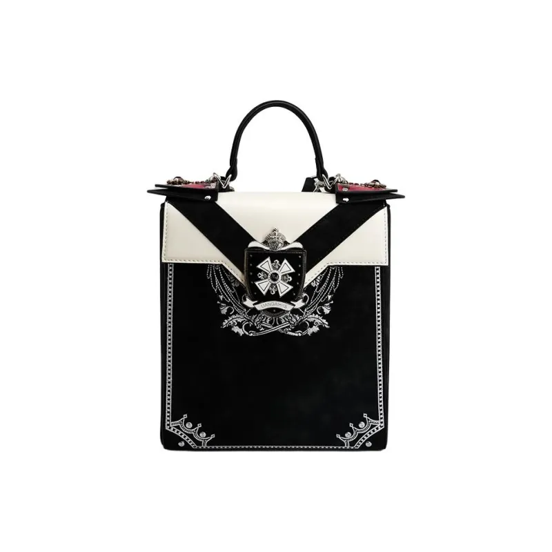 Anthracene Cow Leather Backpack Regular Women's Multicolor-1