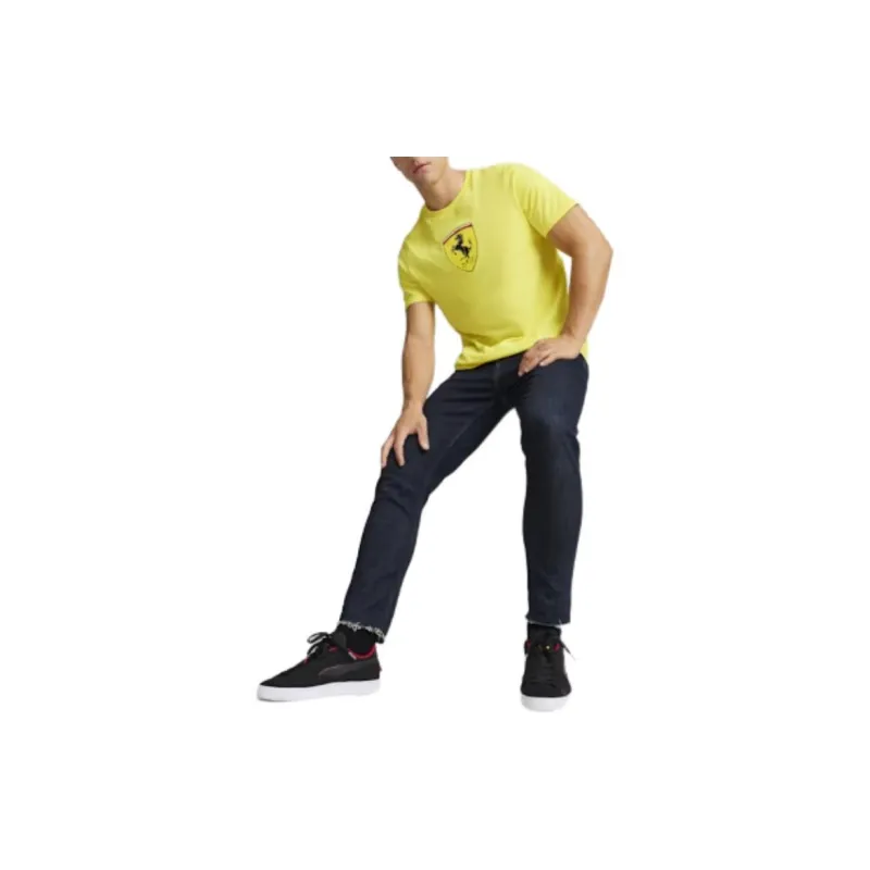 PUMA Scuderia Ferrari T-Shirts Men Yellow-3
