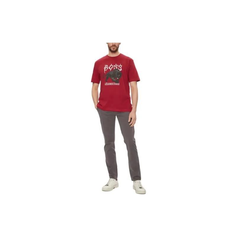 HUGO BOSS T Shirts Men Red-2