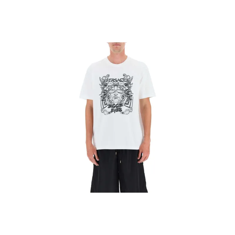 VERSACE Medusa Head-Printed Crewneck T-Shirt-3