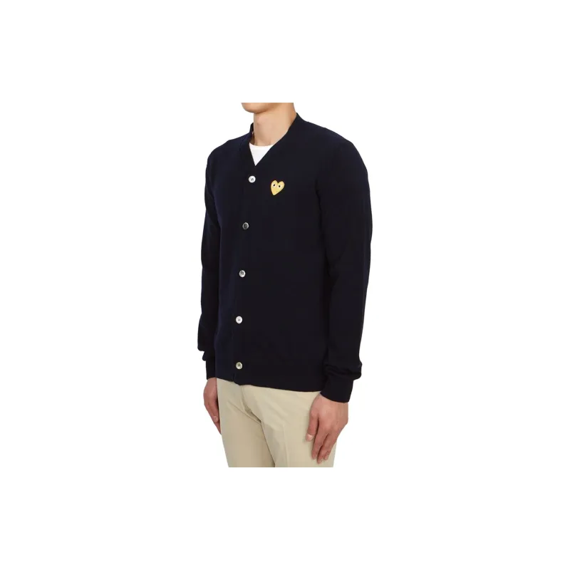 CDG Play Sweaters Men Blue-3