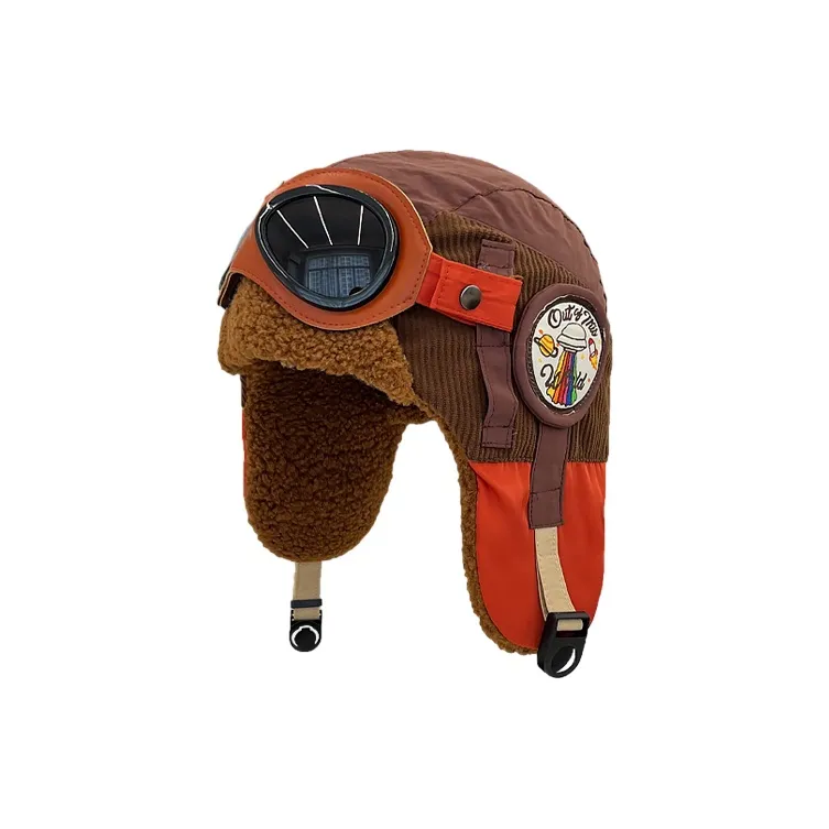 FREE RABBITⅡ Fall And Winter Corduroy Warm Trapper Hat Techwear Cycling Cold Resistant Unisex-2