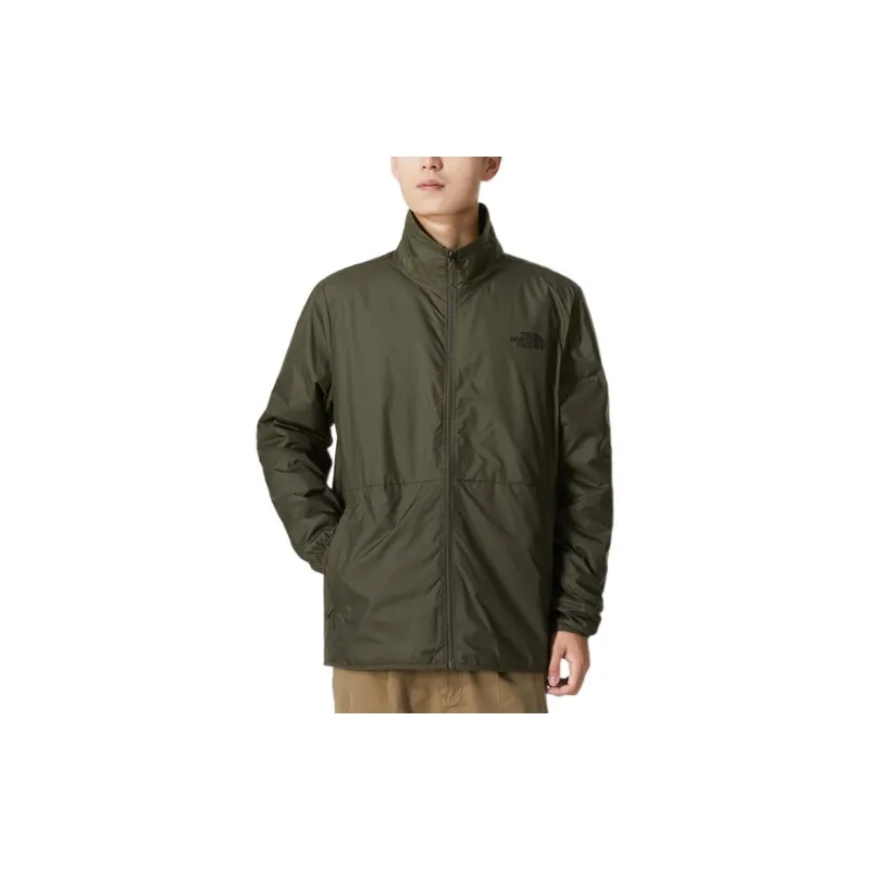 THE NORTH FACE Waterproof And Windproof To Keep Warm Windbreaker Jacket Men's Army Green-1