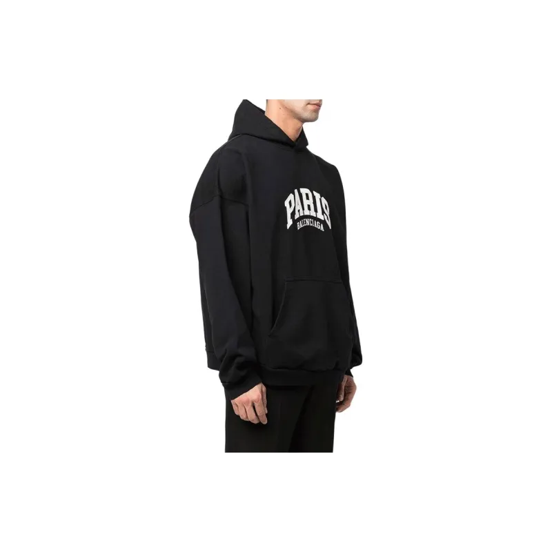 Balenciaga Mens Cities Paris Wide Fit Hoodie-5