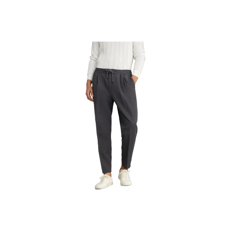 Brunello Cucinelli Garment dyed Linen Track Pants-1