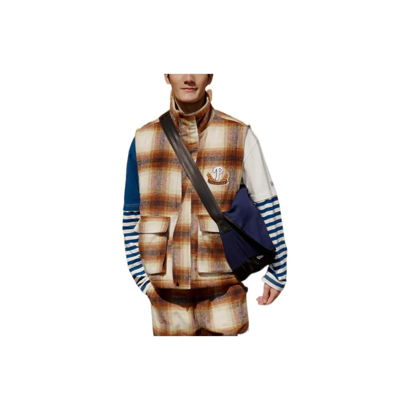 New Era Puffer Jacket Unisex Brown-3