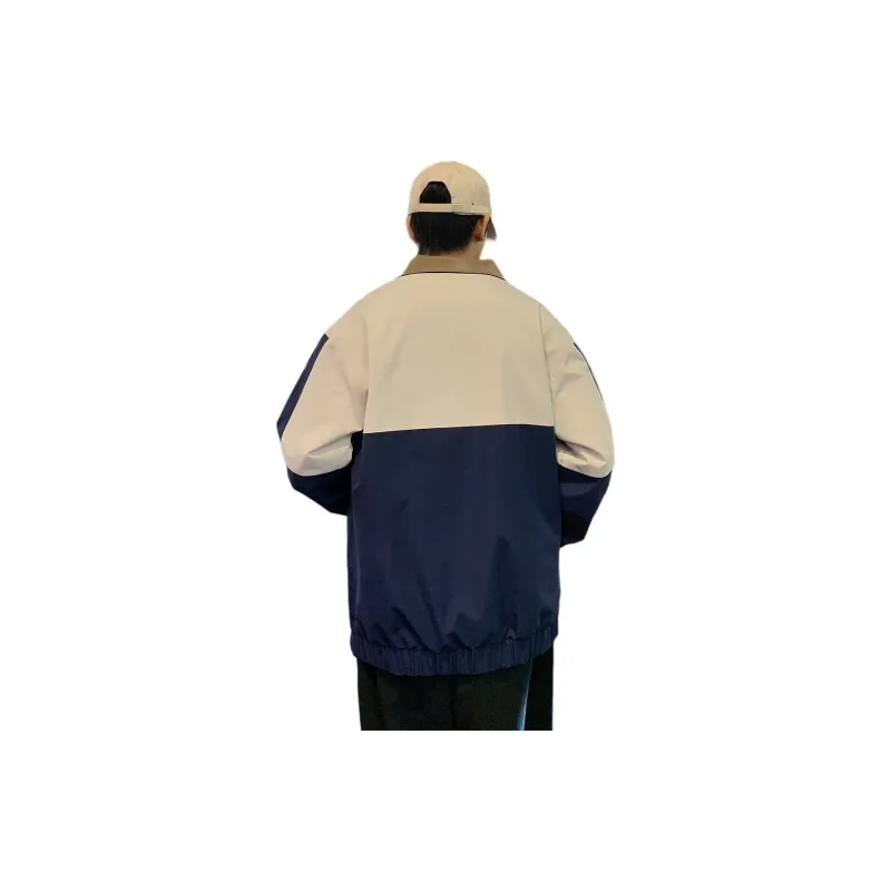 Tonlion Jackets Coats Men's Navy Blue-1