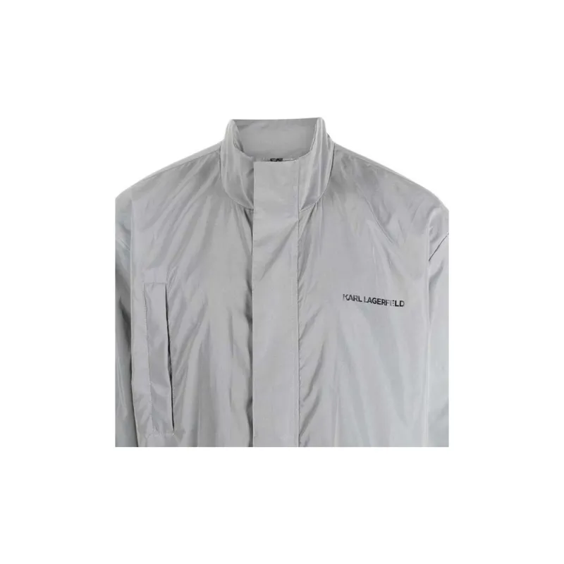 KARL LAGERFELD Coats Unisex Gray-5