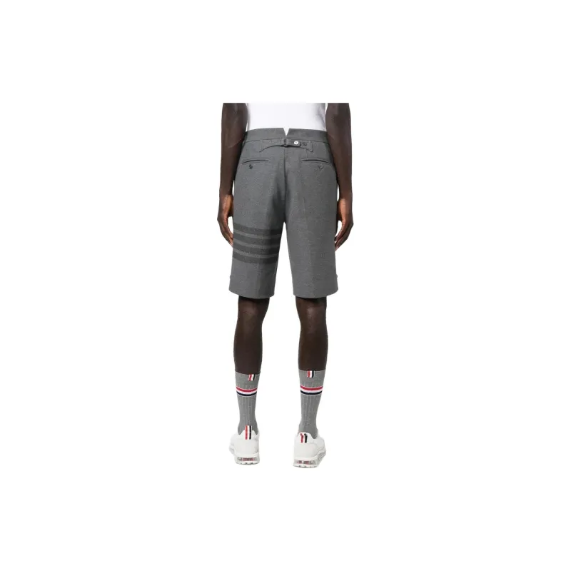 THOM BROWNE 4 Bar Striped Bermuda Shorts-2