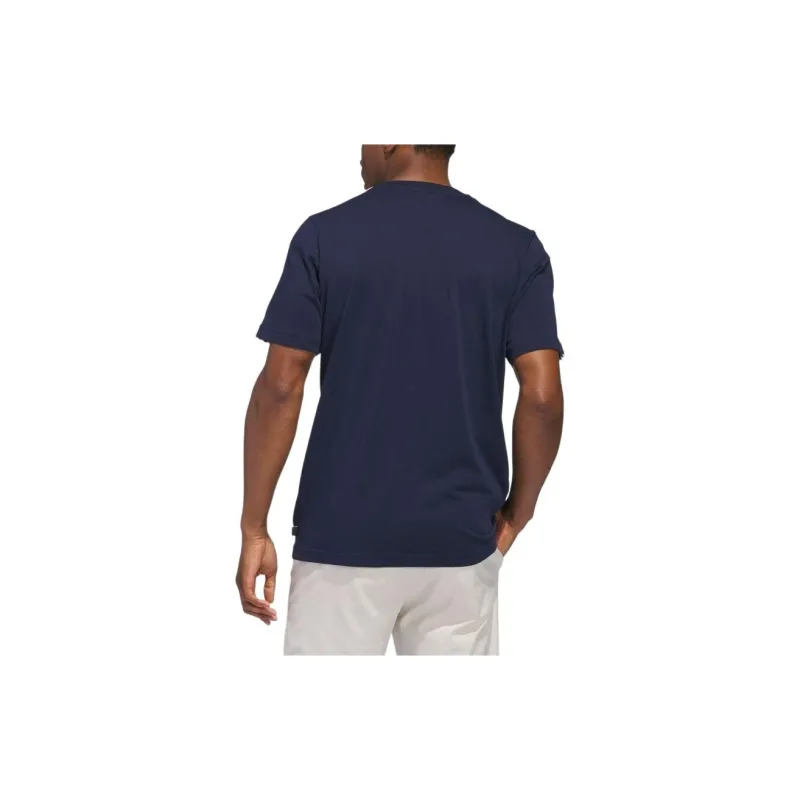 Adidas T Shirt Men's University Marine Blue-2