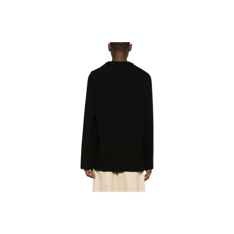 JIL SANDER Side slits Cotton T shirt-3