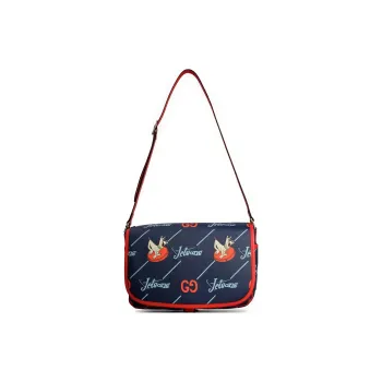 GUCCI Leather Messenger Bag, Shoulder Bag, Crossbody Bag Kids' Blue
