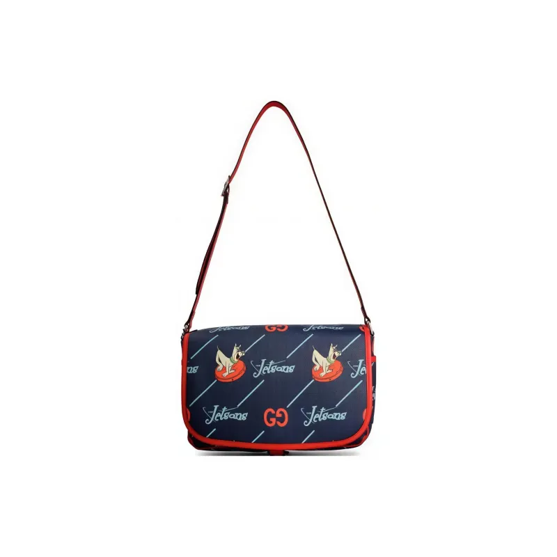 GUCCI Leather Messenger Bag, Shoulder Bag, Crossbody Bag Kids' Blue-0