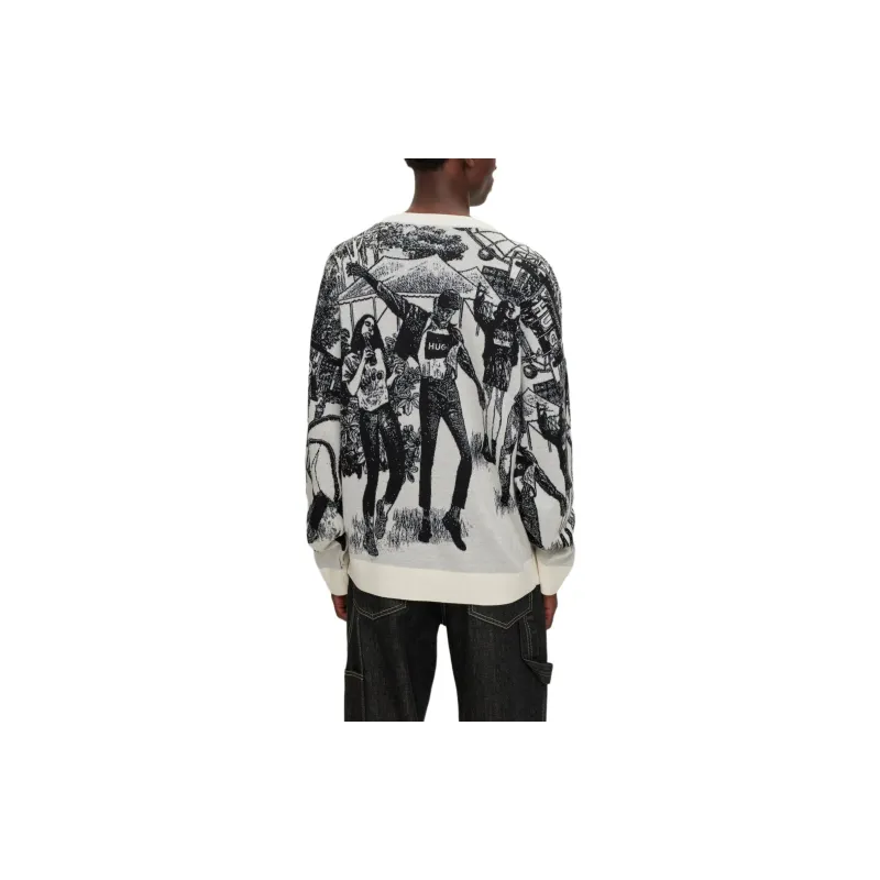 HUGO BOSS Sweaters Men White-2