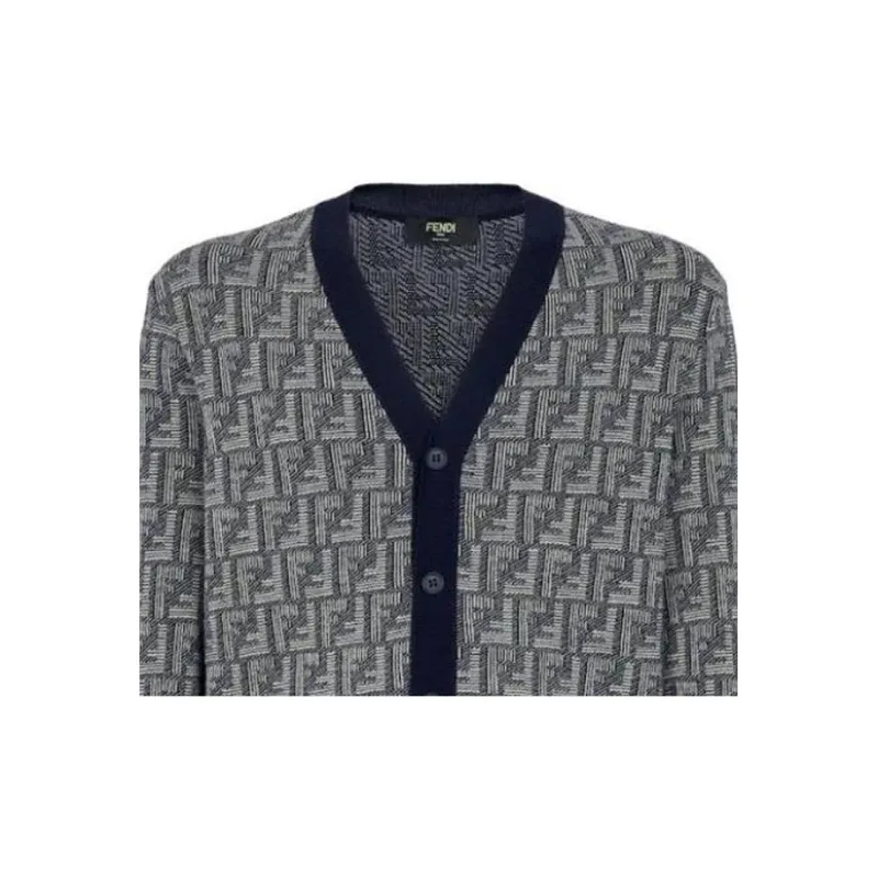 FENDI Knitwear Men Blue-3